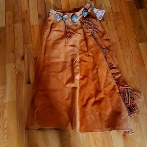 Vintage 70s leather skirt